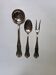 Silver and stainless steel serving cutlery ladle spoon fork