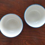 Two Salins earthenware lunch cups