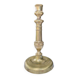 Golden brass candle holder