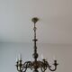 Lustre en bronze doré 6 branches