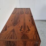 Scandinavian rosewood and chrome sideboard, 60s