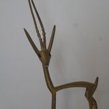 Lot of brass gazelles