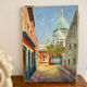 Oil on canvas view of Montmartre