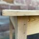 large farm table 175 cm in fir 1900 brewery raw natural wood