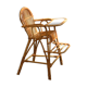 Chaise haute en rotin vintage