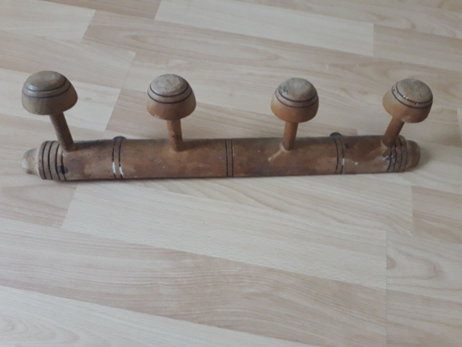 Wooden coat rack
