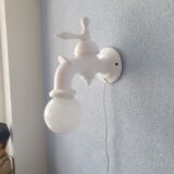 Vintage ceramic wall lamp tap with drop 80