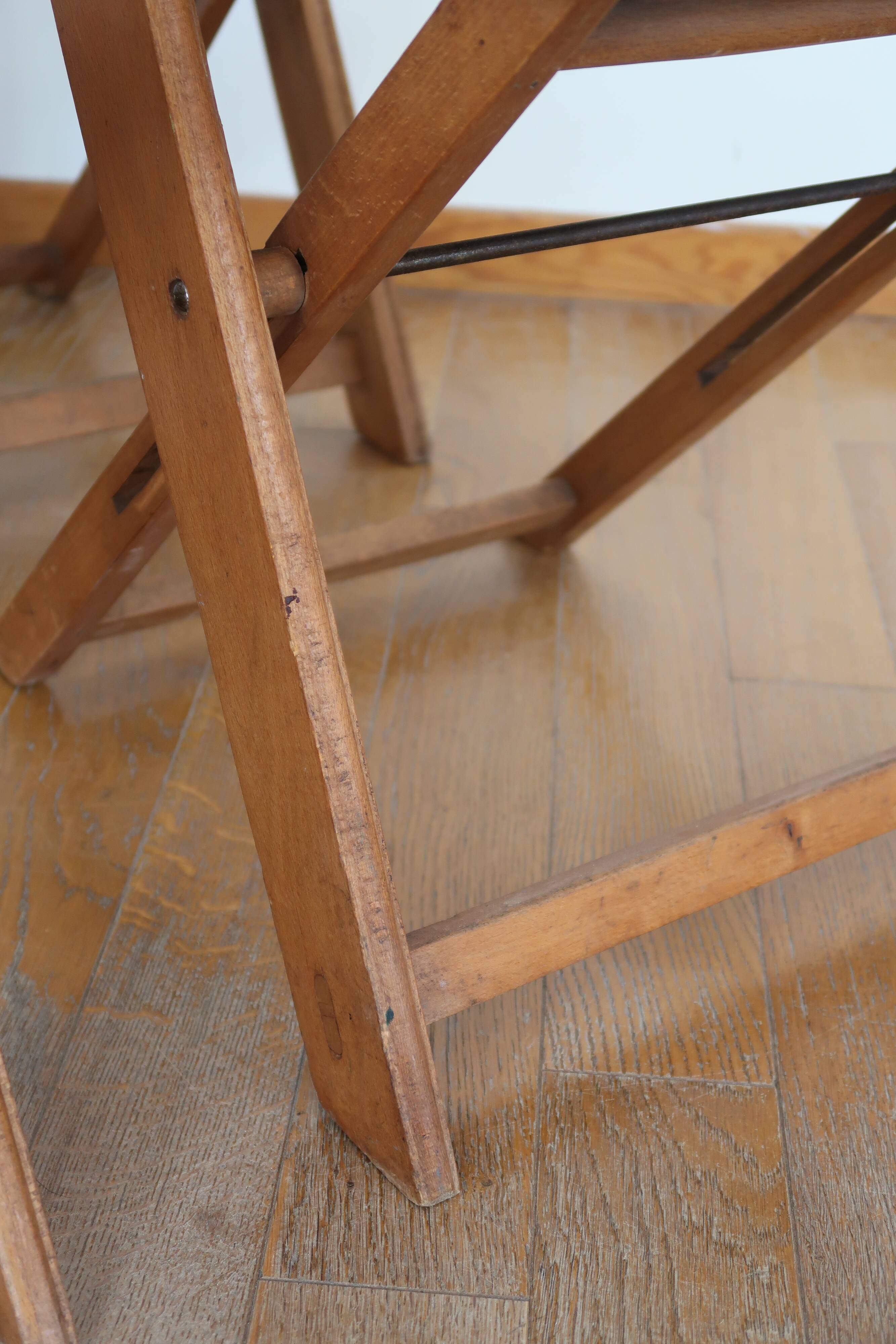 Set of 4 folding chairs in wood 70