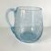 Large Biot tankard forming a vase with a handle in ice blue bubbled glass