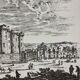 Affiche d'après lithographie d'Israel Silvestre du 18e s  "Ancienne vue du Château de la Bastille"