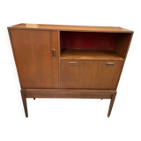 Scandinavian wooden high sideboard – 1960s