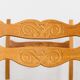 Set of 6 brutalist chairs in oak by Henning Kjaernulf