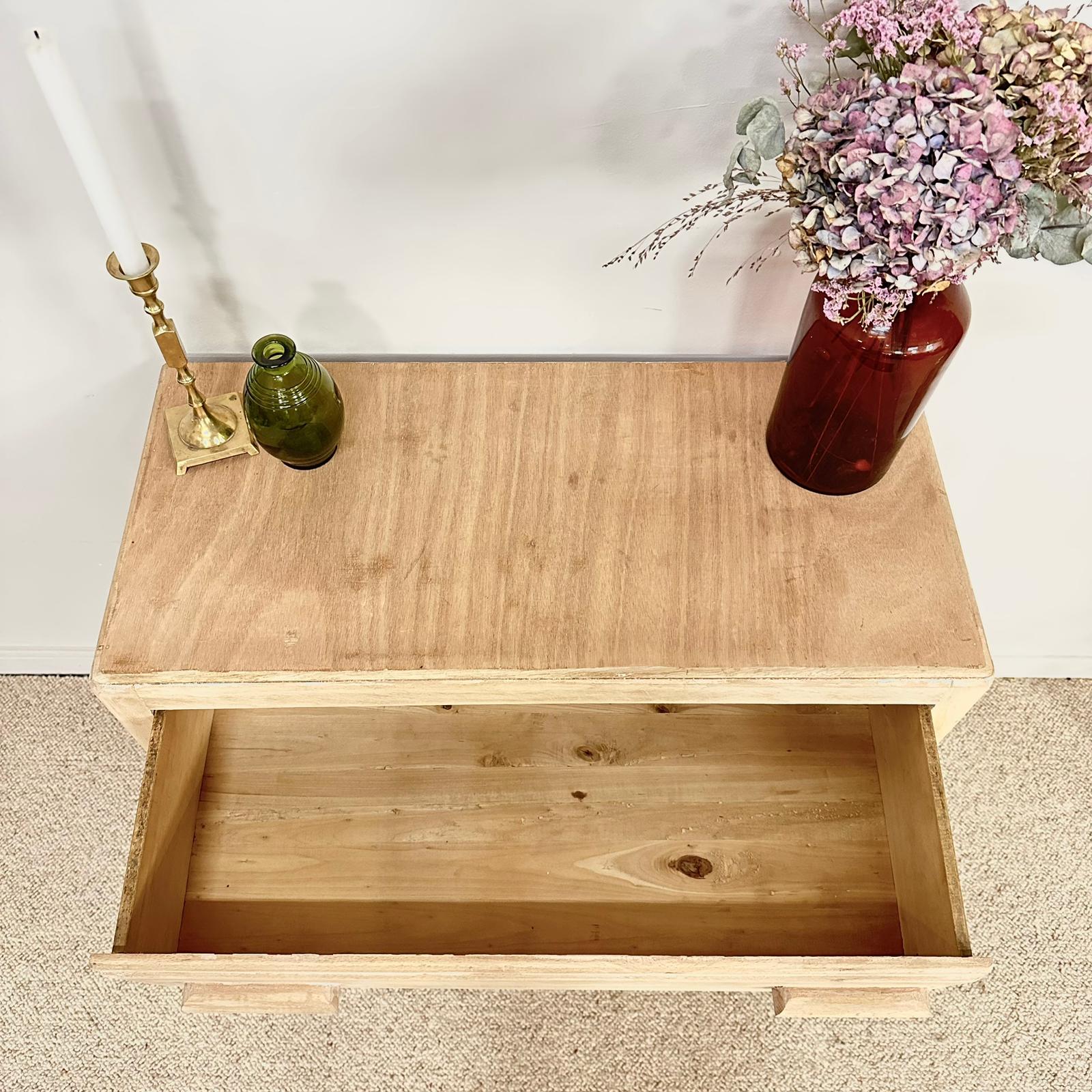 Vintage beech chest of drawers