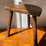 Tabouret tripode en bois