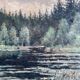 Swedish oil painting landscape Per Sundberg (konstnär)
