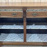 Buffet anglais en noyer des années 1950