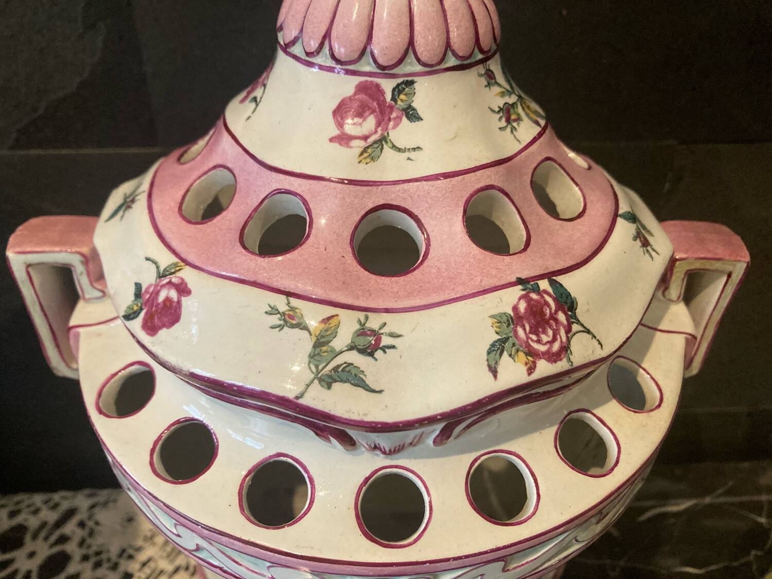 Ancient Gien flower girl