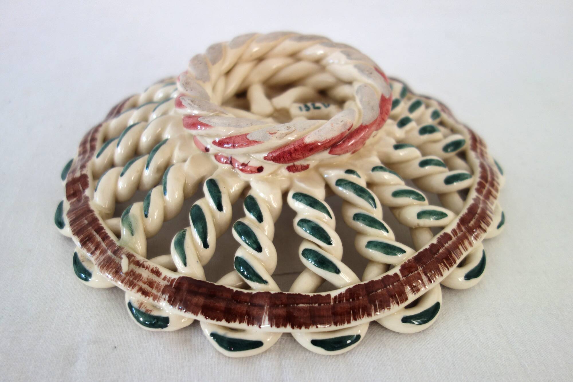 Woven ceramic bowl, Vallauris, France