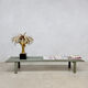Vintage metal slatted bench 'Meta' Metaform