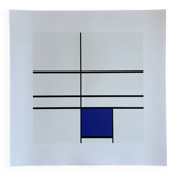 Piet Modrian (1872-1944), Composition with Blue, 1935, Copyright MondrianHoltzman Trust, Printed in Italy