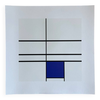 Piet Modrian (1872-1944), Composition with Blue, 1935, Copyright MondrianHoltzman Trust, imprimé en Italie