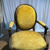 Louis XVI period medallion armchair