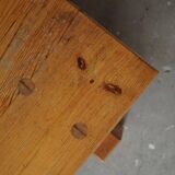 Rectangular pine coffee table from the mid-century by Roland Wilhelmsson, Ågasta, 1969.