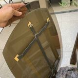 Mirror with smoked mirror border and beveled corners