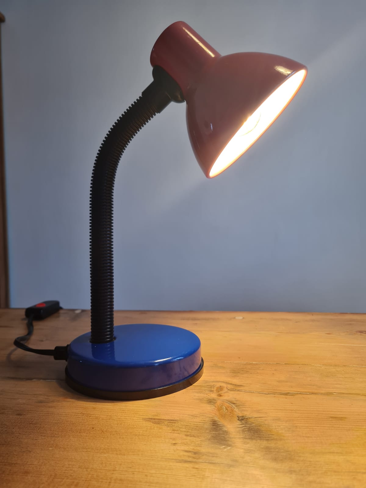 Primary color table lamp 1980