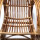 1970s Postmodern Bamboo Rocking Chair with Vintage Fabric Cushion