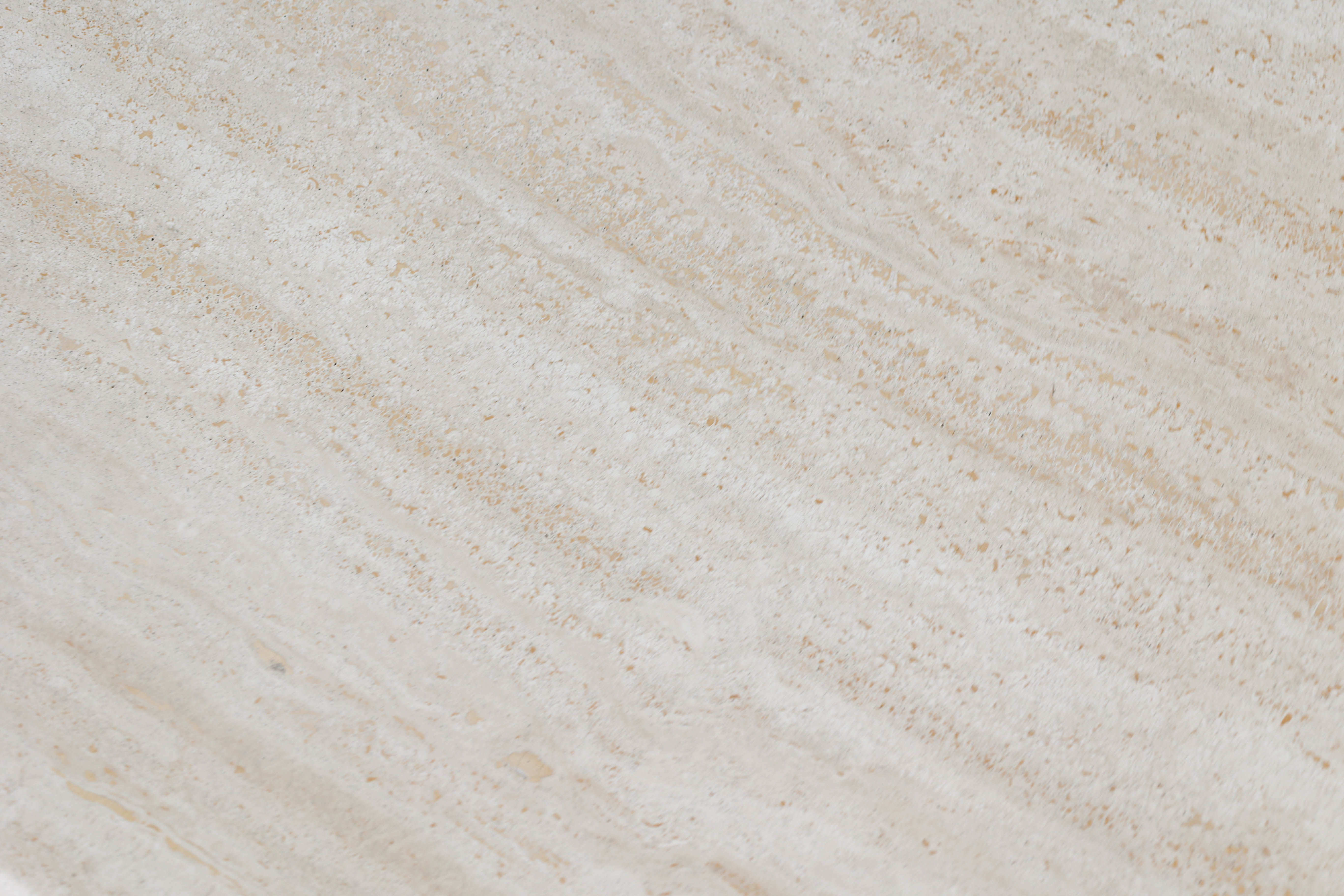 Mid century travertine side table / coffee table