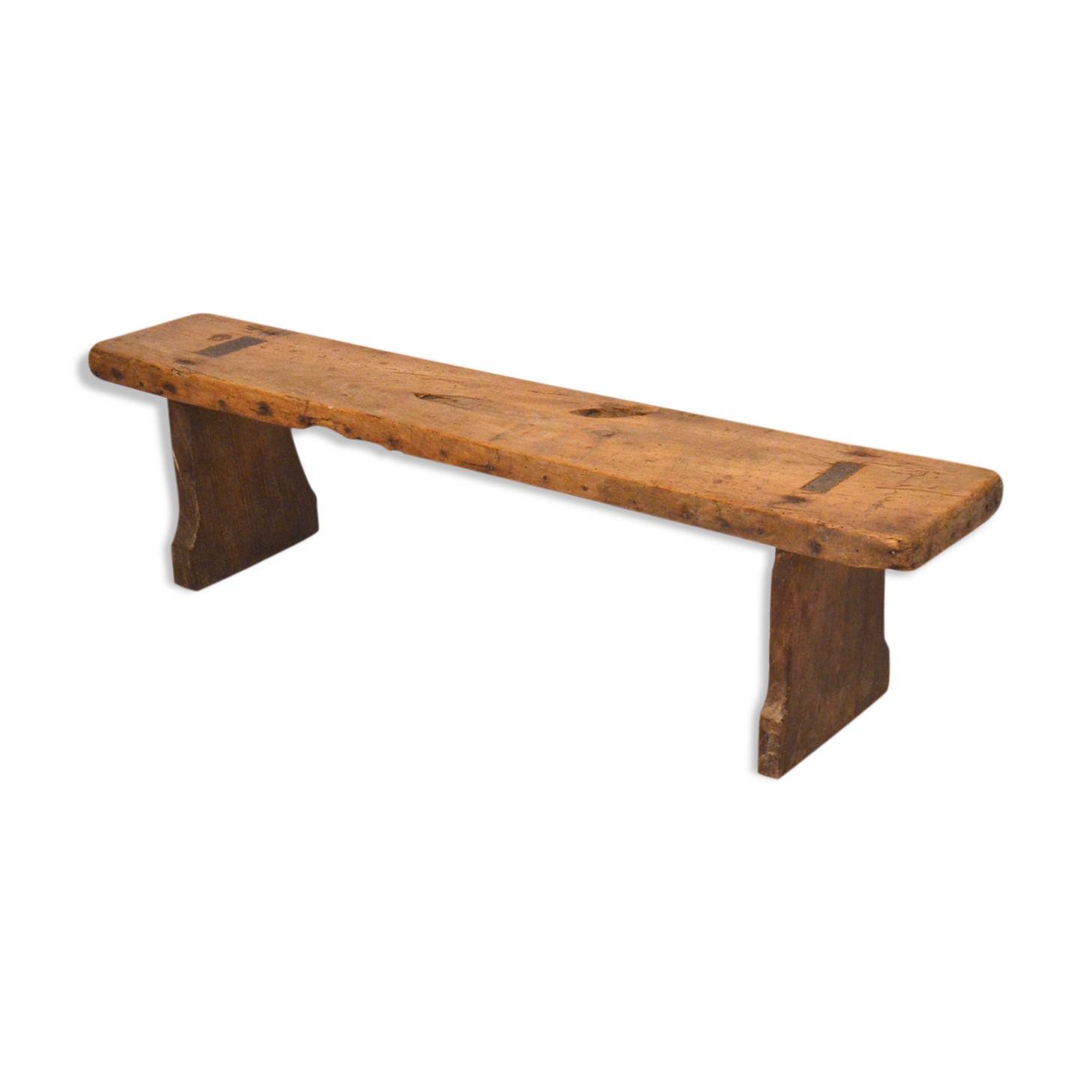 Banc ancien de ferme enfant