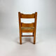 Mid century pine and rush dining chairs, set of 6, 1960s
