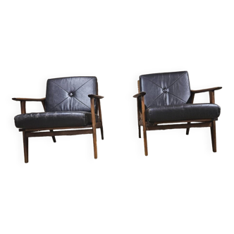 Pair of Scandinavian armchairs 1960