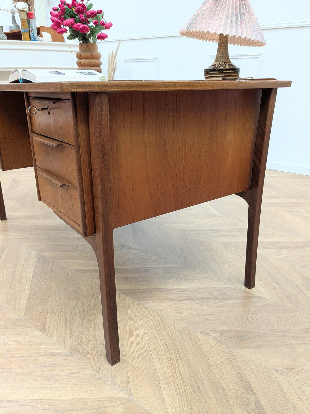 Bureau en teck scandinave