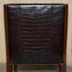 Chaises d'appoint Ralph Lauren Metropolis cuir patiné crocodile