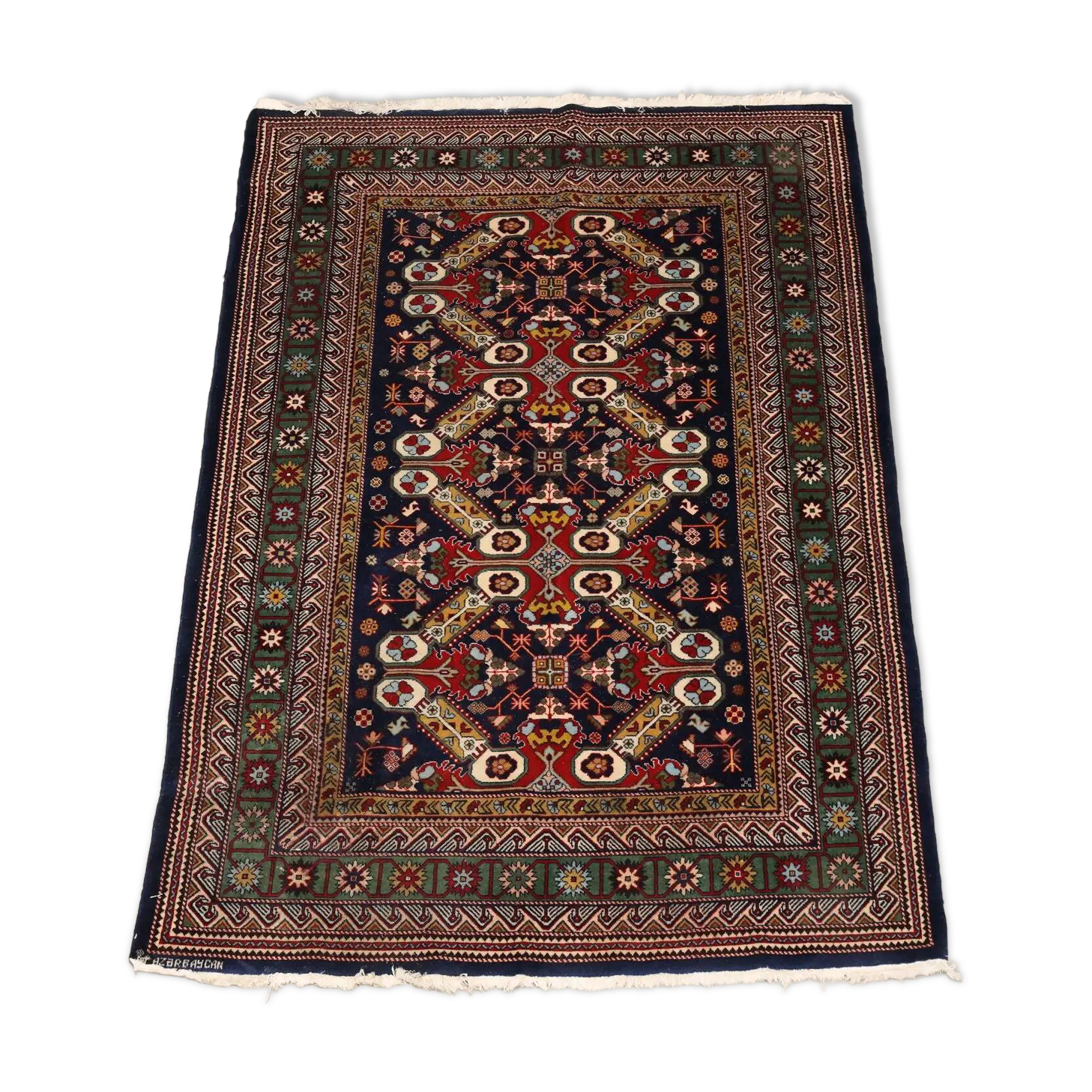 Tapis Shirvan ancien en coton et laine, Russie