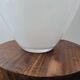 White opaline bubble vase