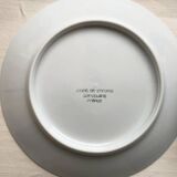 5 assiettes à pain 16 cm jaune de chrome vintage
