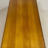 Table basse vintage en chêne année 70
