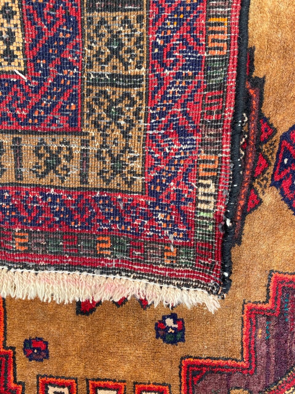 Old carpet turkmen belutch 100x186 cm