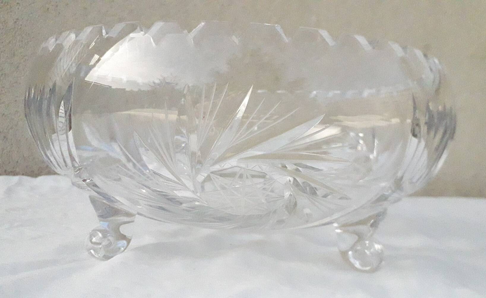 Crystal salad bowl