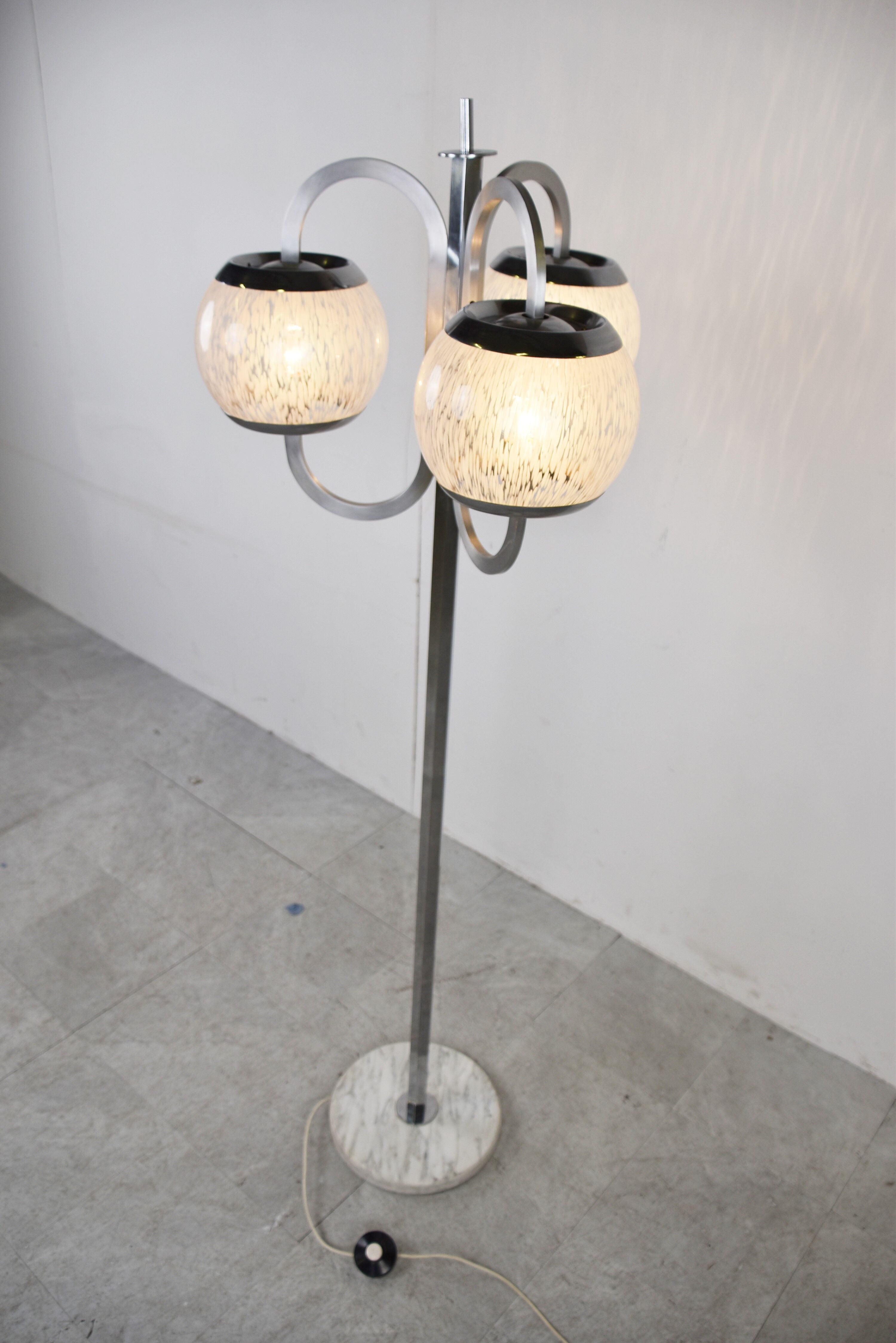 Vintage murano glass floor lamp, 1970s