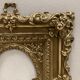 Pair of brass photo frames