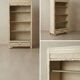 Bibliothèque en bois vintage