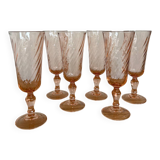 Set of 6 Rosaline champagne flutes