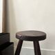Brutalist wooden farm stool