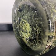 Vintage glass paste pot cover