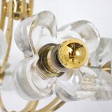Lustre en laiton & fleurs Simon & Schelle.