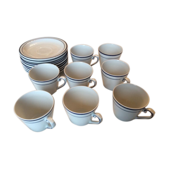 Set de 8 tasses et sous tasses Winterlin